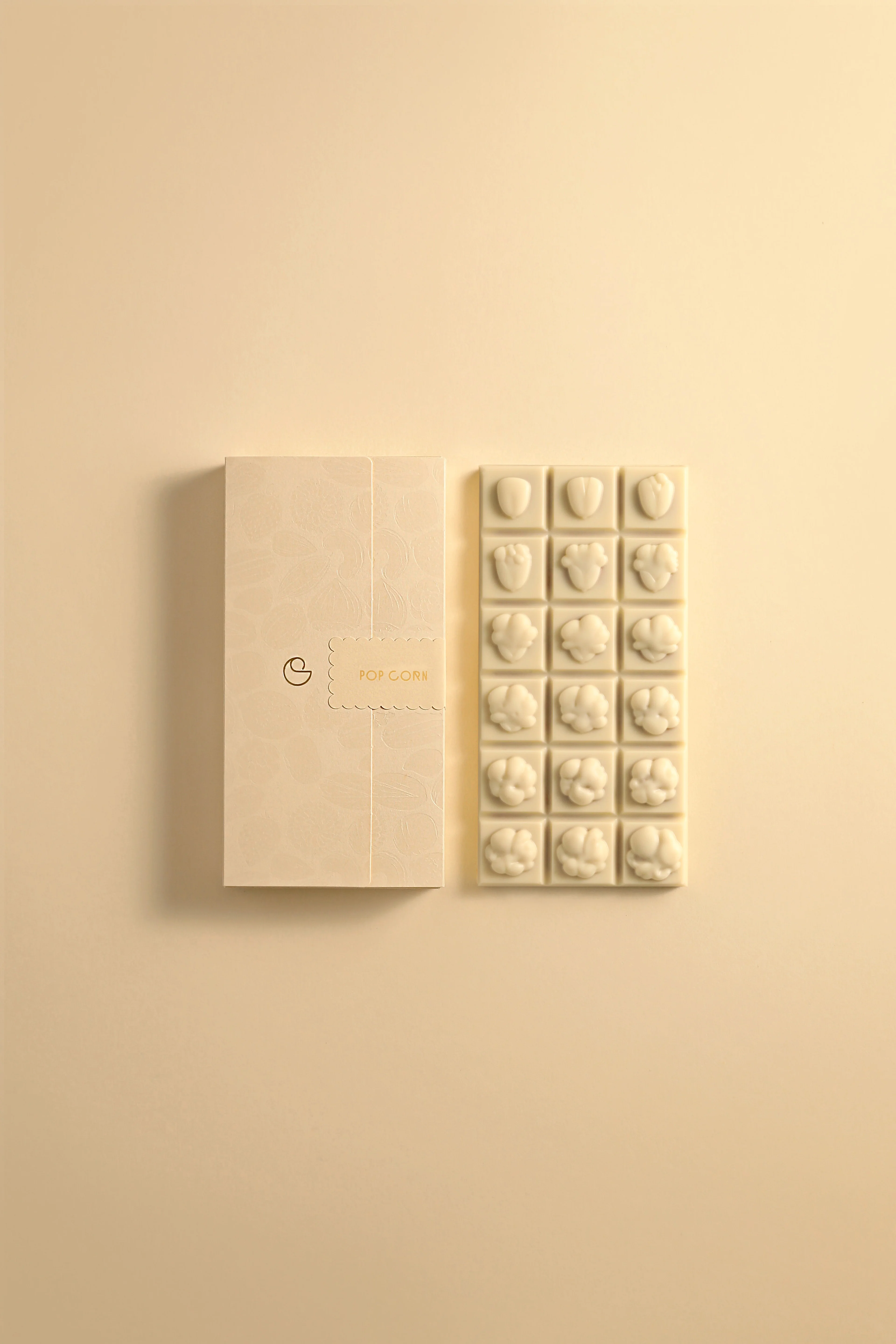 Tablette pop corn chocolat blanc - Image 3